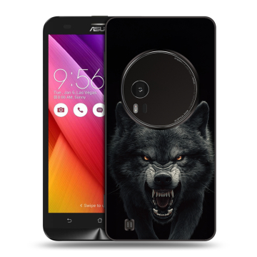 Силиконовый чехол на Asus Zenfone Zoom с принтом Волк