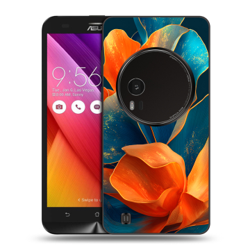 Силиконовый чехол на Asus Zenfone Zoom с принтом Цветы Силиконовый чехол на Asus Zenfone Zoom с принтом Цветы
