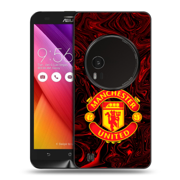 Силиконовый чехол на Asus Zenfone Zoom с принтом Manchester United Силиконовый чехол на Asus Zenfone Zoom с принтом Manchester United