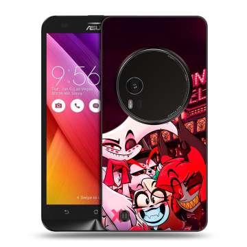 Силиконовый чехол на Asus Zenfone Zoom с принтом Hazbin Hotel Отель Хазбин