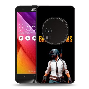 Силиконовый чехол на Asus Zenfone Zoom с принтом PUGB ПАГБ