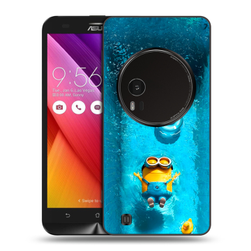 Силиконовый чехол на Asus Zenfone Zoom с принтом Миньоны