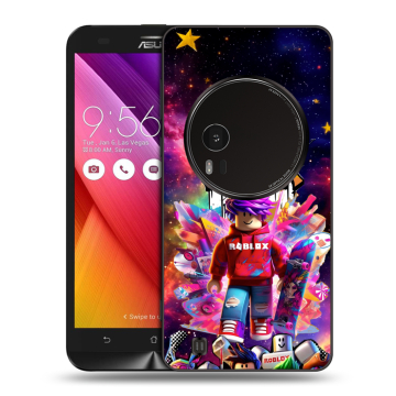Силиконовый чехол на Asus Zenfone Zoom с принтом Roblox Роблокс