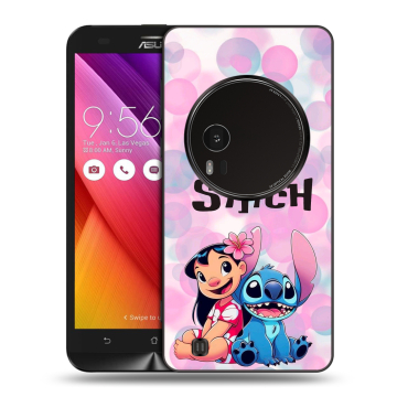 Силиконовый чехол на Asus Zenfone Zoom с принтом Лило и Стич