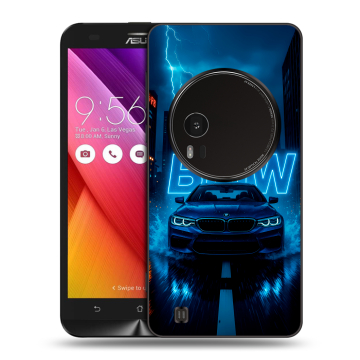 Силиконовый чехол на Asus Zenfone Zoom с принтом BMW БМВ