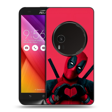 Силиконовый чехол на Asus Zenfone Zoom с принтом Дедпул Deadpool