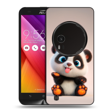 Силиконовый чехол на Asus Zenfone Zoom с принтом милая панда