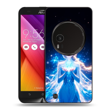 Силиконовый чехол на Asus Zenfone Zoom с принтом Холодное сердце Frozen