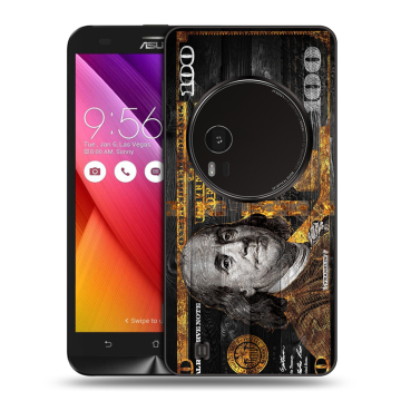 Силиконовый чехол на Asus Zenfone Zoom с принтом Доллар деньги