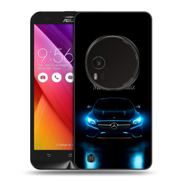 Силиконовый чехол на Asus Zenfone Zoom с принтом Mercedes Мерседес