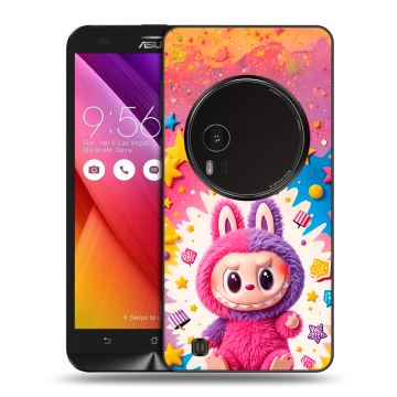 Силиконовый чехол на Asus Zenfone Zoom с принтом Labubu Лабубу
