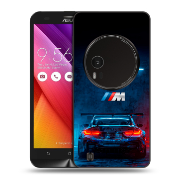 Силиконовый чехол на Asus Zenfone Zoom с принтом BMW БМВ