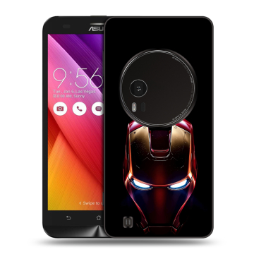 Силиконовый чехол на Asus Zenfone Zoom с принтом IronMan Железный человек