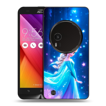 Силиконовый чехол на Asus Zenfone Zoom с принтом Холодное сердце Frozen