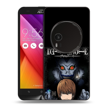 Силиконовый чехол на Asus Zenfone Zoom с принтом Death note Тетрадь смерти Силиконовый чехол на Asus Zenfone Zoom с принтом Death note Тетрадь смерти