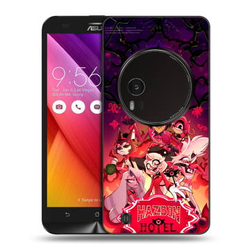 Силиконовый чехол на Asus Zenfone Zoom с принтом Hazbin Hotel Отель Хазбин