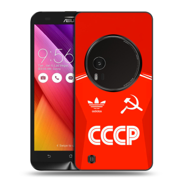 Силиконовый чехол на Asus Zenfone Zoom с принтом Флаг Герб СССР Силиконовый чехол на Asus Zenfone Zoom с принтом Флаг Герб СССР