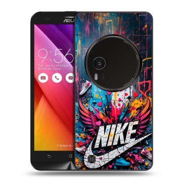 Силиконовый чехол на Asus Zenfone Zoom с принтом Nike Найк