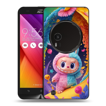 Силиконовый чехол на Asus Zenfone Zoom с принтом Labubu Лабубу