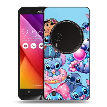 Силиконовый чехол на Asus Zenfone Zoom с принтом Лило и Стич