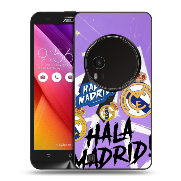 Силиконовый чехол на Asus Zenfone Zoom с принтом Real Madrid Реал Мадрид