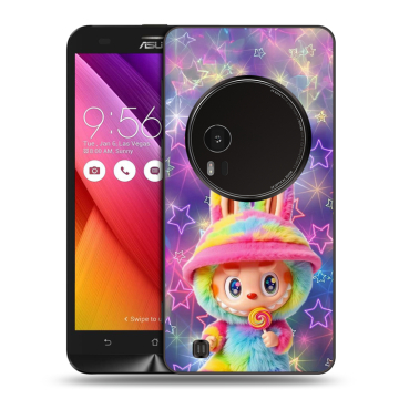 Силиконовый чехол на Asus Zenfone Zoom с принтом Labubu Лабубу