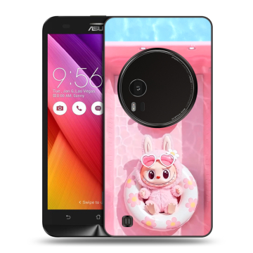 Силиконовый чехол на Asus Zenfone Zoom с принтом Labubu Лабубу
