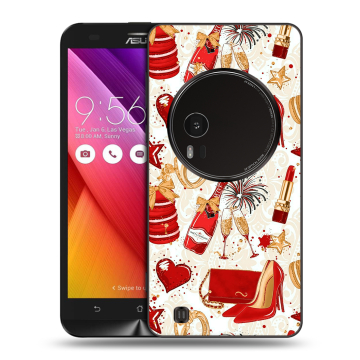 Силиконовый чехол на Asus Zenfone Zoom с принтом Новый год Силиконовый чехол на Asus Zenfone Zoom с принтом Новый год