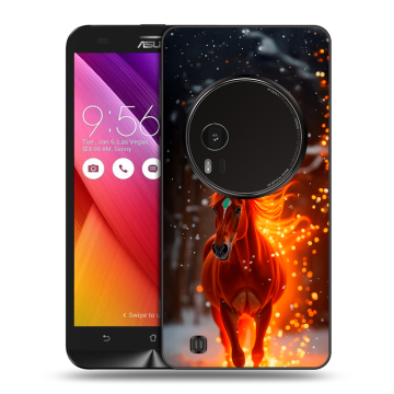 Силиконовый чехол на Asus Zenfone Zoom с принтом Новый год