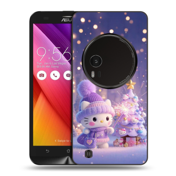 Силиконовый чехол на Asus Zenfone Zoom с принтом Новый год