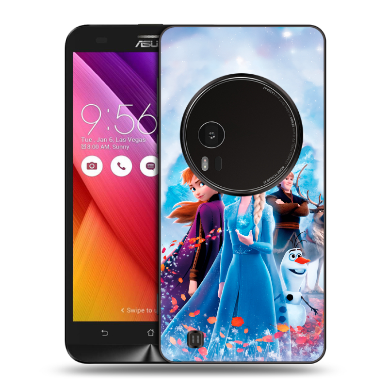 Силиконовый чехол на Asus Zenfone Zoom с принтом Холодное сердце Frozen Силиконовый чехол на Asus Zenfone Zoom с принтом Холодное сердце Frozen