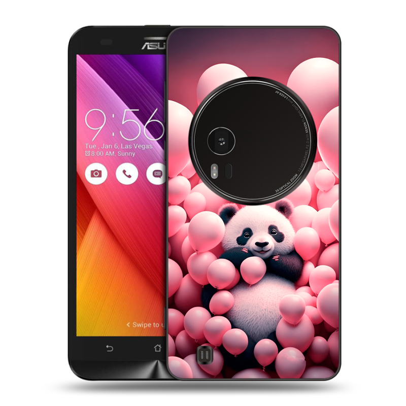 Силиконовый чехол на Asus Zenfone Zoom с принтом Панда Силиконовый чехол на Asus Zenfone Zoom с принтом Панда