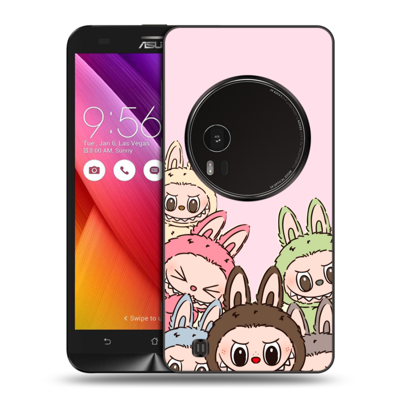 Силиконовый чехол на Asus Zenfone Zoom с принтом Лабубу Силиконовый чехол на Asus Zenfone Zoom с принтом Лабубу