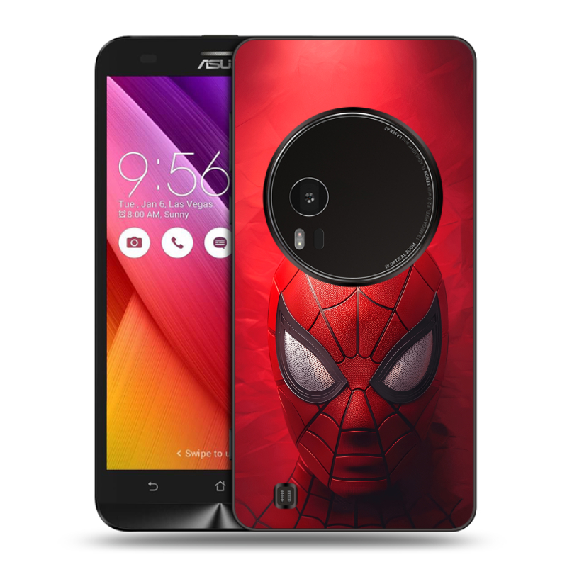 Силиконовый чехол на Asus Zenfone Zoom с принтом Spiderman Человек паук Силиконовый чехол на Asus Zenfone Zoom с принтом Spiderman Человек паук