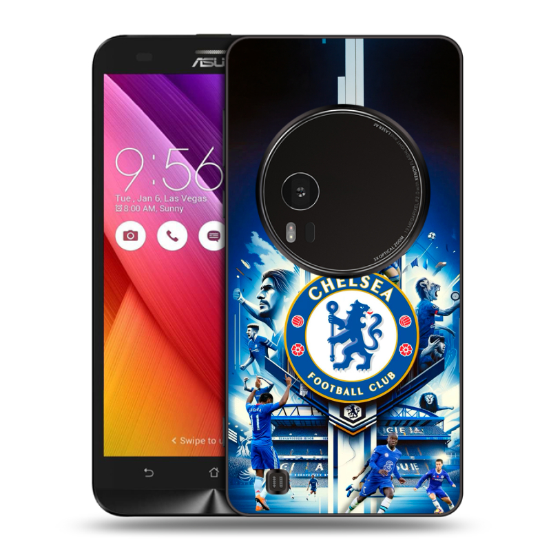 Силиконовый чехол на Asus Zenfone Zoom с принтом Chelsea Челси Силиконовый чехол на Asus Zenfone Zoom с принтом Chelsea Челси