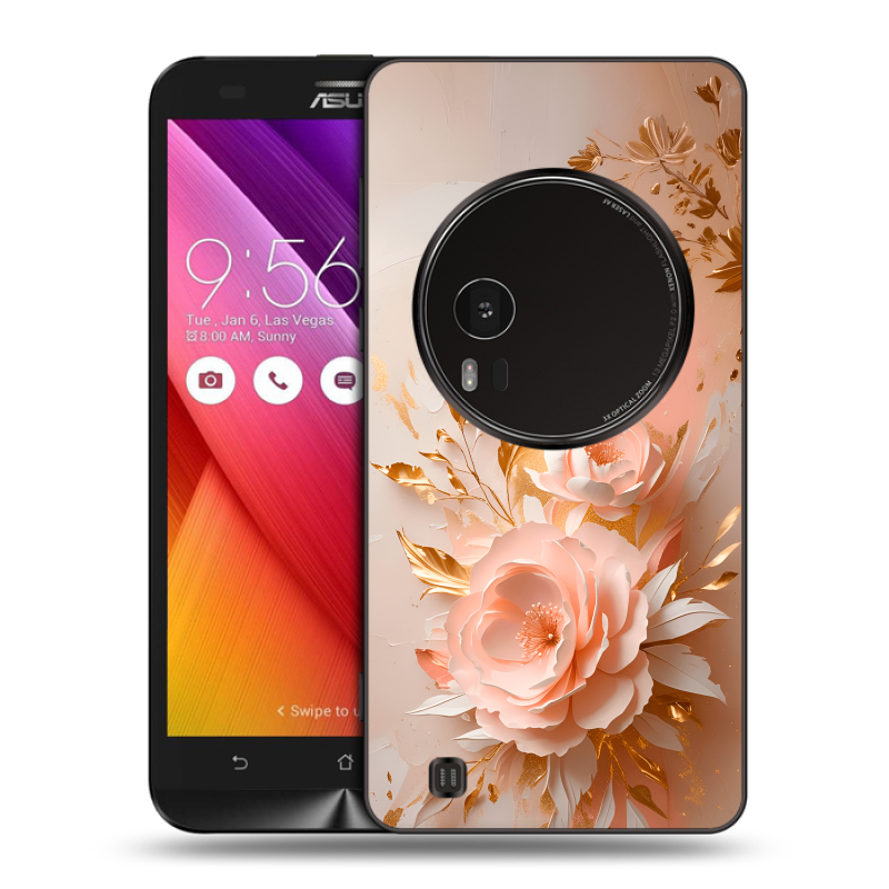 Силиконовый чехол на Asus Zenfone Zoom с принтом женский Силиконовый чехол на Asus Zenfone Zoom с принтом женский