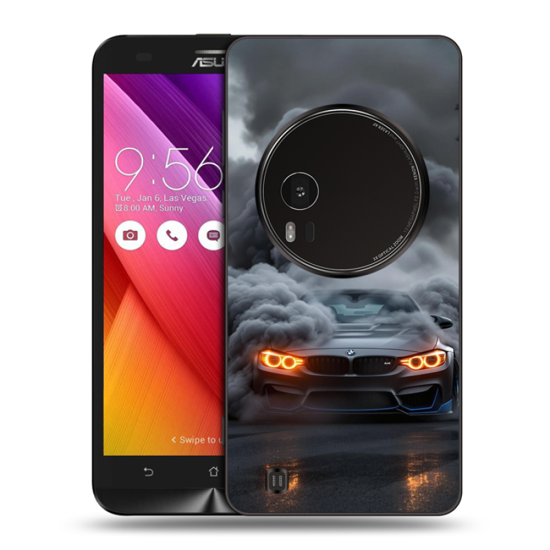 Силиконовый чехол на Asus Zenfone Zoom с принтом BMW БМВ Силиконовый чехол на Asus Zenfone Zoom с принтом BMW БМВ
