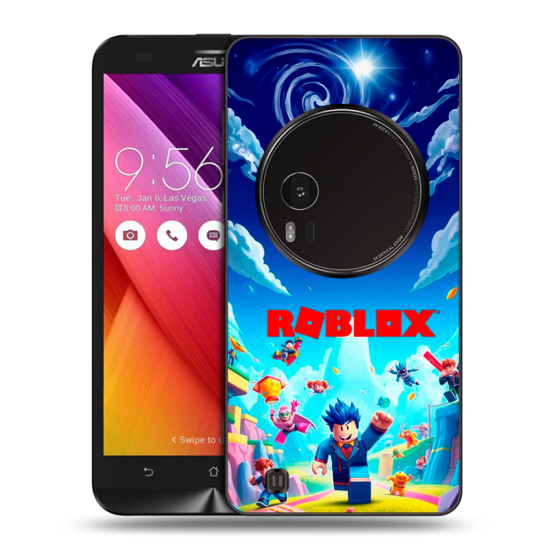 Силиконовый чехол на Asus Zenfone Zoom с принтом Roblox Роблокс Силиконовый чехол на Asus Zenfone Zoom с принтом Roblox Роблокс