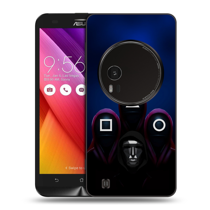 Силиконовый чехол на Asus Zenfone Zoom с принтом Игра Кальмара Силиконовый чехол на Asus Zenfone Zoom с принтом Игра Кальмара