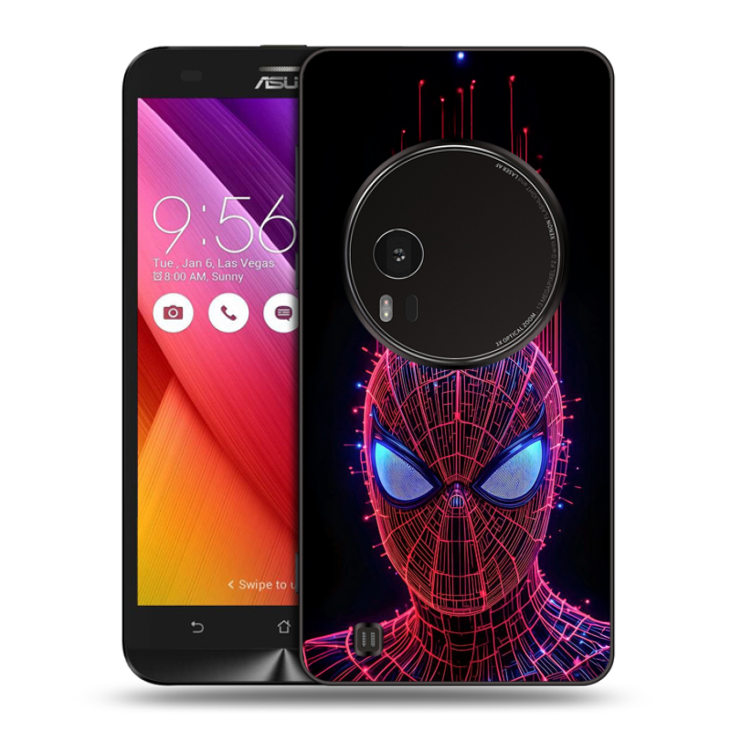 Силиконовый чехол на Asus Zenfone Zoom с принтом Spiderman Человек паук Силиконовый чехол на Asus Zenfone Zoom с принтом Spiderman Человек паук