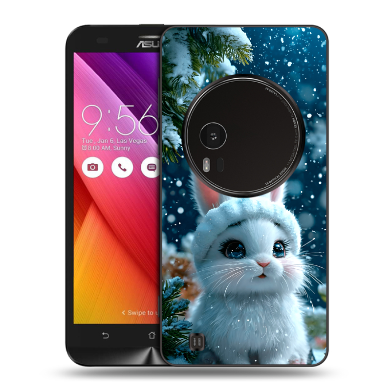 Силиконовый чехол на Asus Zenfone Zoom с принтом Новый год Силиконовый чехол на Asus Zenfone Zoom с принтом Новый год