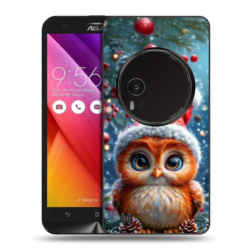 Силиконовый чехол на Asus Zenfone Zoom с принтом Новый год Силиконовый чехол на Asus Zenfone Zoom с принтом Новый год