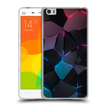 Силиконовый чехол на Xiaomi Mi Note с принтом Геометрия неона Силиконовый чехол на Xiaomi Mi Note с принтом Геометрия неона