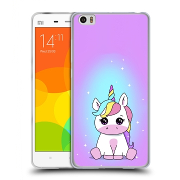 Силиконовый чехол на Xiaomi Mi Note с принтом Единорог Силиконовый чехол на Xiaomi Mi Note с принтом Единорог