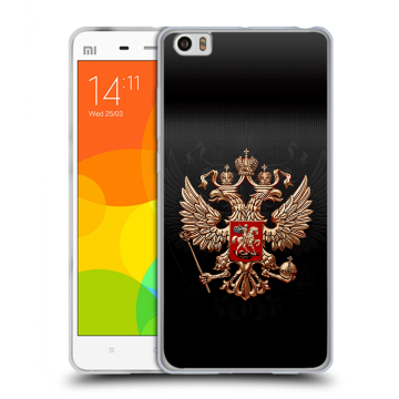 Силиконовый чехол на Xiaomi Mi Note с принтом Герб России