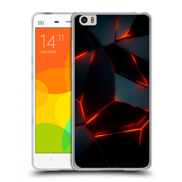 Силиконовый чехол на Xiaomi Mi Note с принтом Яркие абстракции