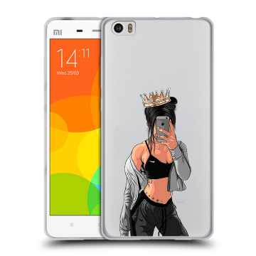 Силиконовый чехол на Xiaomi Mi Note с принтом Женские принты