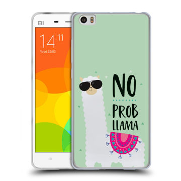 Силиконовый чехол на Xiaomi Mi Note с принтом Лама Силиконовый чехол на Xiaomi Mi Note с принтом Лама