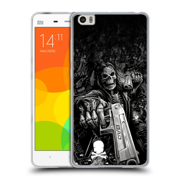 Силиконовый чехол на Xiaomi Mi Note с принтом Скелет
