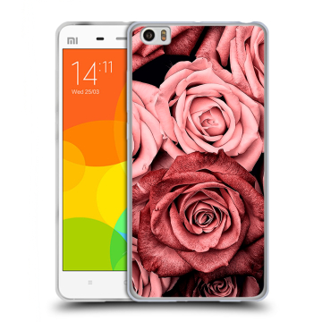 Силиконовый чехол на Xiaomi Mi Note с принтом Цветы розы